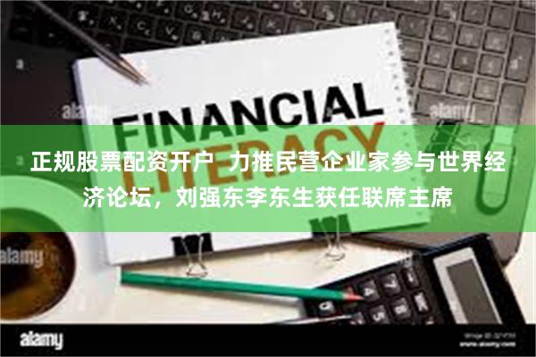 正规股票配资开户  力推民营企业家参与世界经济论坛，刘强东李东生获任联席主席
